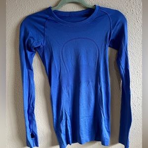 Swiftly tech long sleeve shirt - blue